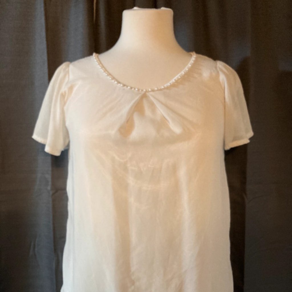 White Short Sleeved Blouse